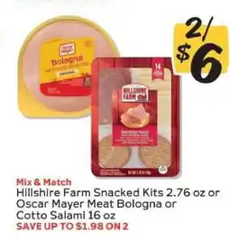 Winn Dixie Hillshire Farm Snacked Kits or Oscar Mayer Meat Bologna or Cotto Salami offer