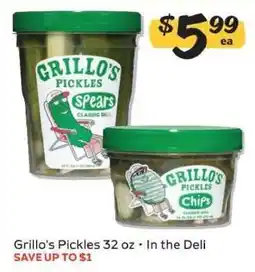 Winn Dixie GRILLO'S PICKLES offer