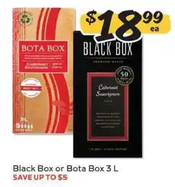 Winn Dixie Black Box or Bota Box 3 L offer