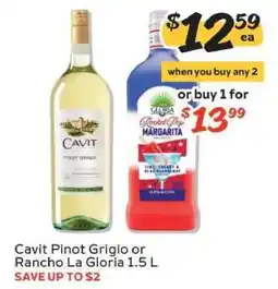 Winn Dixie Cavit Pinot Grigio or Rancho La Gloria offer