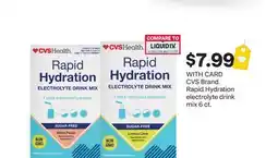 CVS CVS Brand Rapid Hydration electrolyte drink mix 6 ct offer