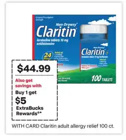 CVS Claritin adult allergy relief offer