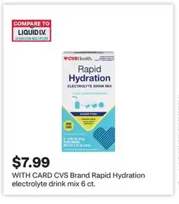 CVS CVS Brand Rapid Hydration electrolyte drink mix 6 ct offer