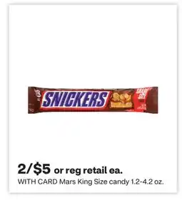 CVS Mars King Size candy offer