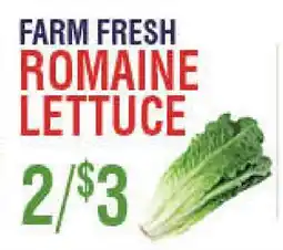 Circus Fruits FARM FRESH ROMAINE LETTUCE offer