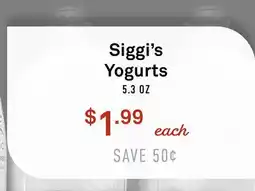 Standard Market Siggi's Yogurts offer