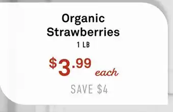 Standard Market Organic Strawberries offer