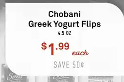 Standard Market Chobani Greek Yogurt Flips offer