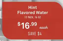 Standard Market Hint Flavored Water offer