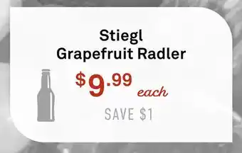 Standard Market Stiegl Grapefruit Radler offer