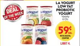 La Chiquita Food Market LA YOGURT LOW FAT PROBIOTIC YOGURT offer