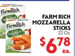 La Chiquita Food Market FARM RICH MOZZARELLA STICKS offer
