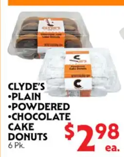 La Chiquita Food Market CLYDE'S •PLAIN •POWDERED •CHOCOLATE CAKE DONUTS offer
