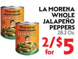 La Chiquita Food Market LA MORENA WHOLE JALAPEÑO PEPPERS offer