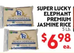 La Chiquita Food Market SUPER LUCKY ELEPHANT PREMIUM JASMINE RICE offer