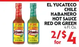 La Chiquita Food Market EL YUCATECO CHILE HABANERO HOT SAUCE RED OR GREEN offer