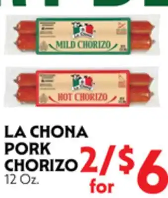 La Chiquita Food Market LA CHONA PORK CHORIZO offer