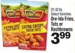 IGA Ore-Ida Fries, Tots or hashbrowns offer