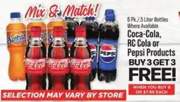 IGA Coca-Cola, RC Cola or pepsi products offer
