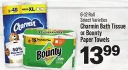 IGA Charmin Bath Tissue or Bounty Paper Towels offer