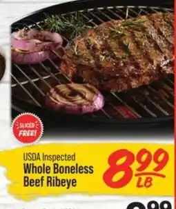 IGA Whole boneless beef ribeye offer
