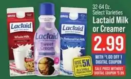 IGA Lactaid milk or creamer offer