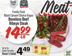 IGA Boneless beef ribeye steak offer