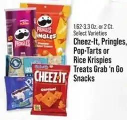 IGA Cheez-It, pringles, pop-tarts or rice krispies treats grab 'n go snacks offer