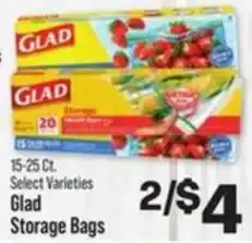 IGA Glad Storage Bags offer