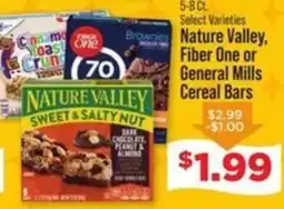 IGA Nature Valley, Fiber One or General Mills Cereal Bars offer