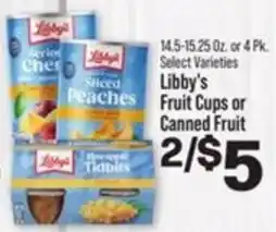 IGA Libby's fruit cups or canned fruit offer