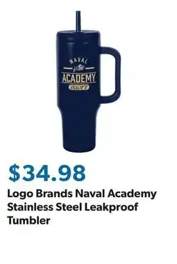 Sam's Club Logo Brands Naval Academy Stainless Steel Leakproof Tumbler offer