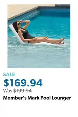 Sam's Club Member's Mark Pool Lounger offer