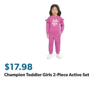 Sam's Club Champion Toddler Girls 2-Piece Active Set offer