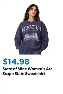 Sam's Club State of Mine Women's Arc Scape State Sweatshirt offer