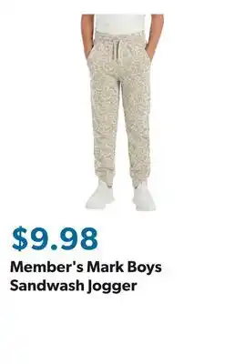 Sam's Club Member's Mark Boys Sandwash Jogger offer