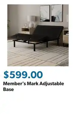 Sam's Club Member's Mark Adjustable Base offer