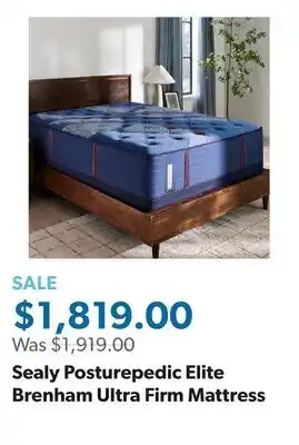 Sam's Club Sealy Posturepedic Elite Brenham Ultra Firm Mattress offer