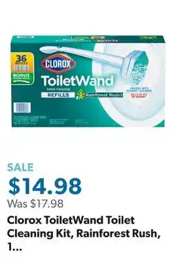 Sam's Club Clorox ToiletWand Toilet Cleaning Kit, Rainforest Rush, 1 ToiletWand Handle + 36 Refills offer