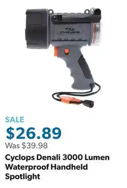 Sam's Club Cyclops Denali 3000 Lumen Waterproof Handheld Spotlight offer