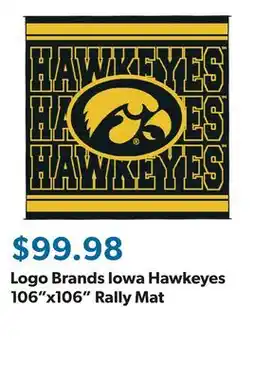 Sam's Club Logo Brands Iowa Hawkeyes 106x106 Rally Mat offer