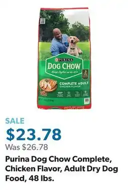 Sam's Club Purina Dog Chow Complete, Chicken Flavor, Adult Dry Dog Food, 48 lbs offer