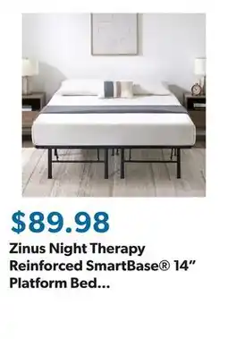 Sam's Club Zinus Night Therapy Reinforced SmartBase 14 Platform Bed Frame/Mattress Foundation, Assorted Sizes offer