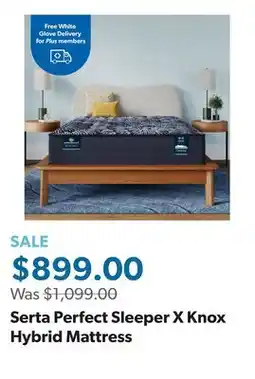 Sam's Club Serta Perfect Sleeper X Knox Hybrid Mattress offer