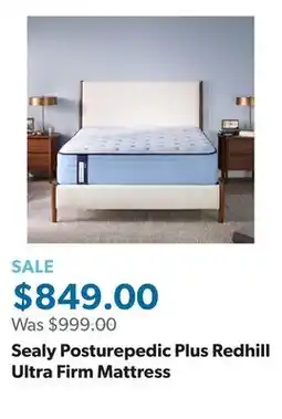 Sam's Club Sealy Posturepedic Plus Redhill Ultra Firm Mattress offer