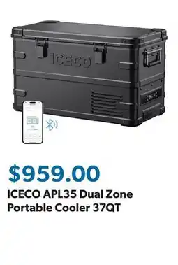 Sam's Club ICECO APL35 Dual Zone Portable Cooler 37QT offer