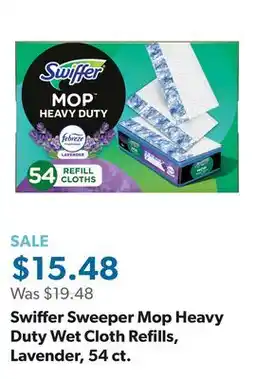 Sam's Club Swiffer Sweeper Mop Heavy Duty Wet Cloth Refills, Lavender, 54 ct offer