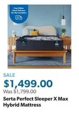 Sam's Club Serta Perfect Sleeper X Max Hybrid Mattress offer