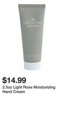 TJ Maxx 2.5oz Light Rose Moisturizing Hand Cream offer