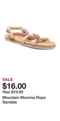 TJ Maxx Mountain Momma Rope Sandals offer